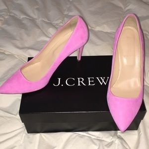 J. Crew Pink Suede Pumps